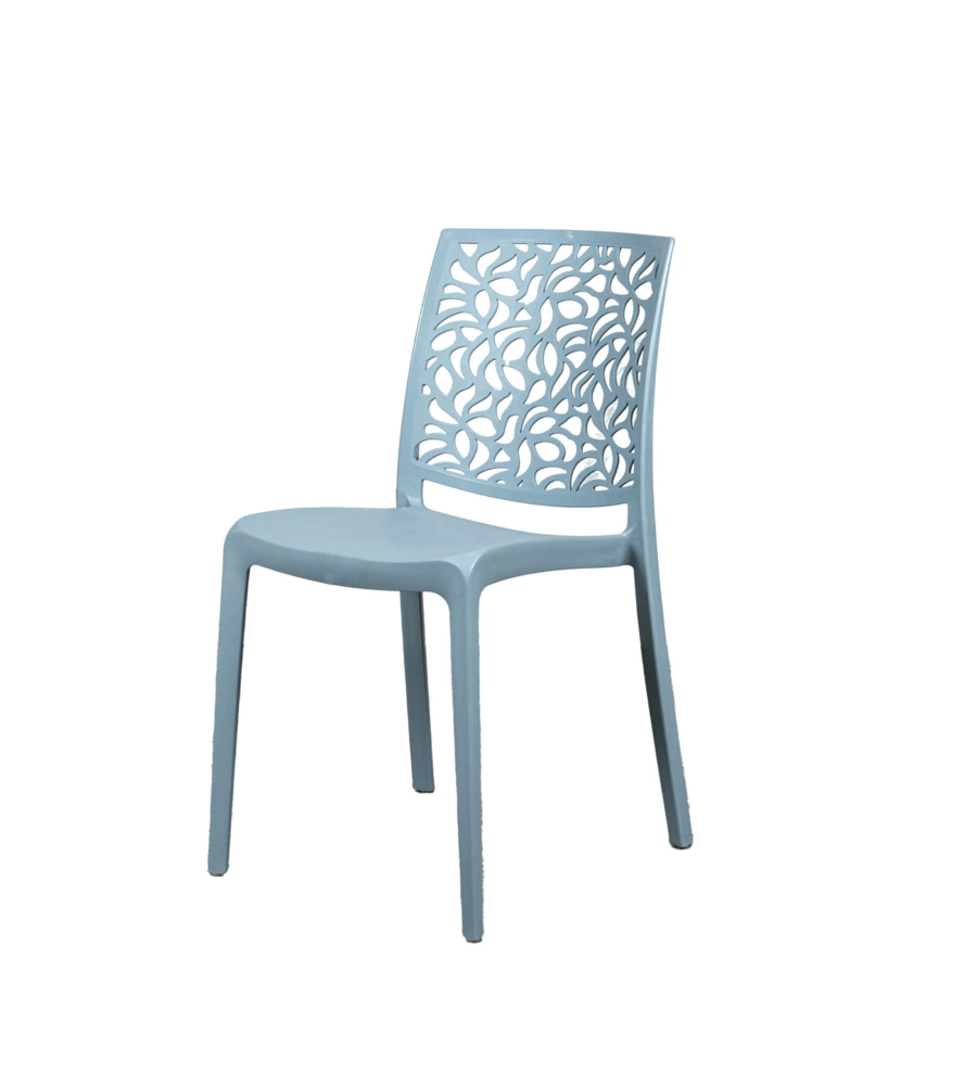 SEDIA DA INTERNO MONOBLOCCO "LONDON" IN RESINA COLOR CEMENTO, 44X56X83,5 CM